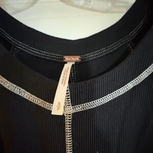 Black Free People Sunni Midi Dress